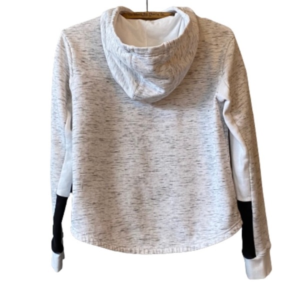 ADIDAS Space Knit Hoodie Sweatshirt with Color Blocking - Picture 2 of 4